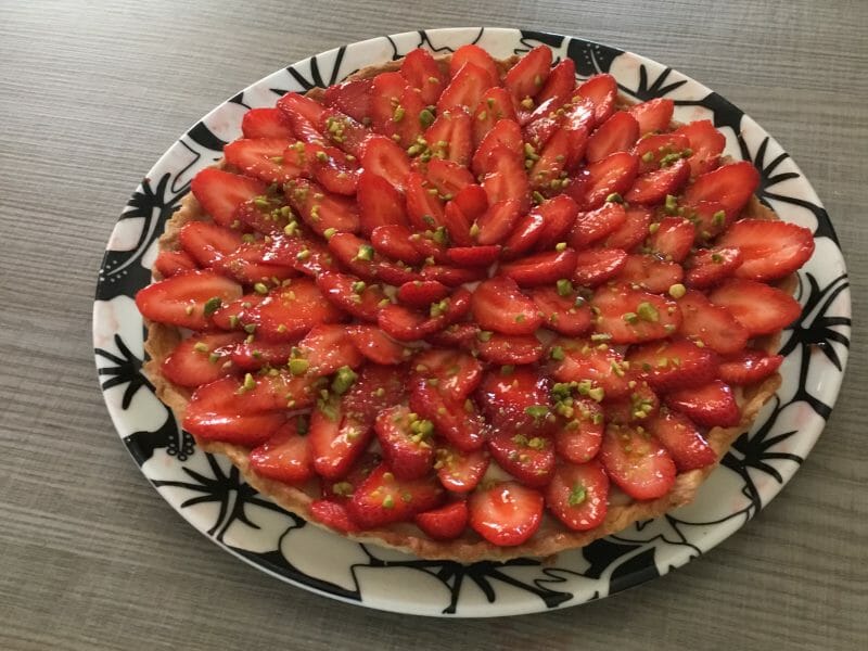Cliquez pour zoomer ! Tarte aux fraises Thermomix par laplume34