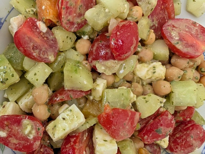 Cliquez pour zoomer ! Salade de pois chiches Thermomix par mymykate