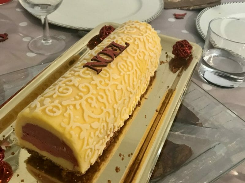 Cliquez pour zoomer ! Bûche glacée mangue et framboise Thermomix par marieboule