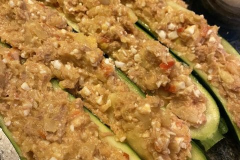 Cliquez pour zoomer ! Courgettes farcies au thon Thermomix par aherasse