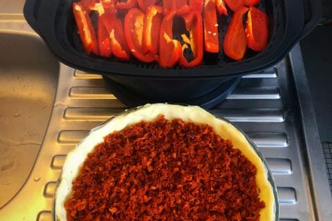 Cliquez pour zoomer ! Quiche poivrons et chorizo Thermomix par Cassius Pignon