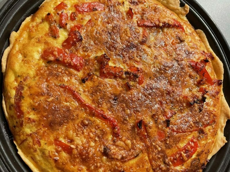 Cliquez pour zoomer ! Quiche poivrons et chorizo Thermomix par jessylou22