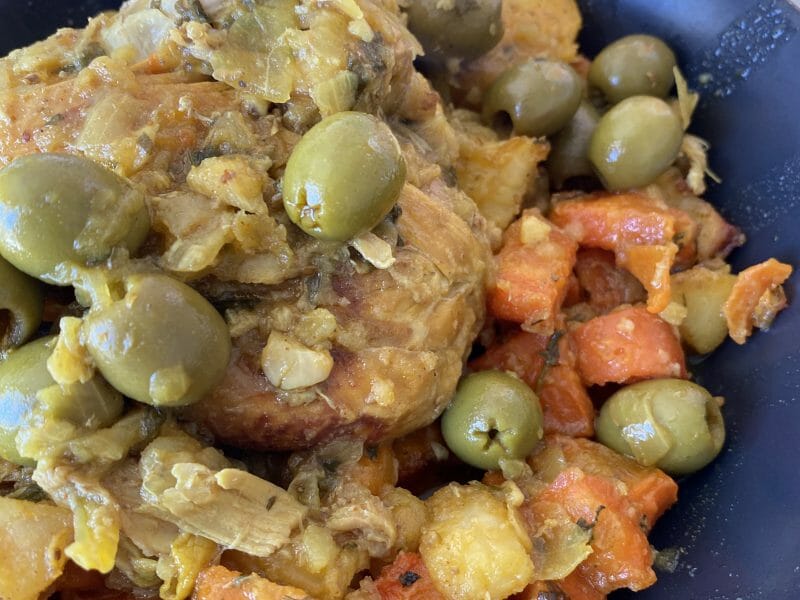 Cliquez pour zoomer ! Tajine de poulet aux olives Thermomix par lylycookies
