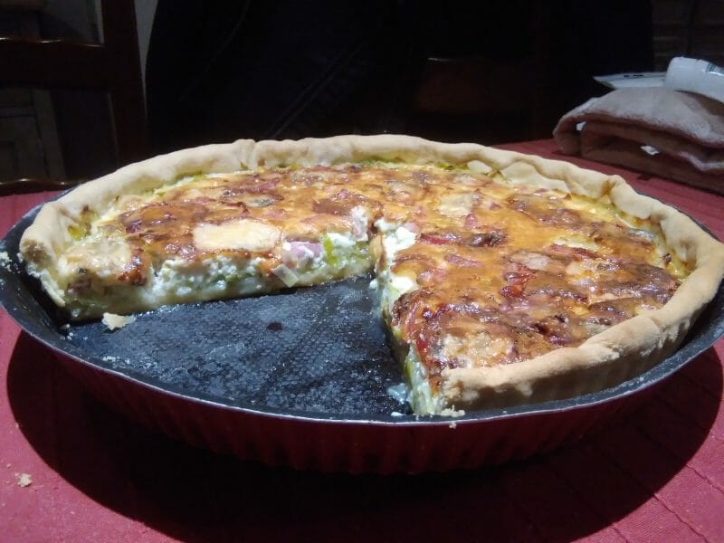 Cliquez pour zoomer ! Tarte aux poireaux et gorgonzola Thermomix par Cendres