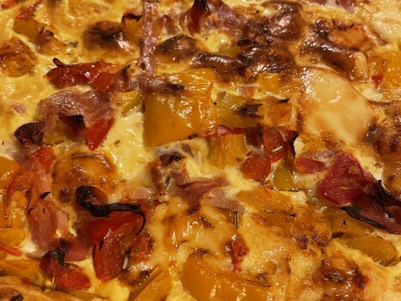 Cliquez pour zoomer ! Tarte salée aux légumes d’été Thermomix par Mandine