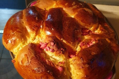 Cliquez pour zoomer ! Brioche aux pralines roses Thermomix par mimichat971