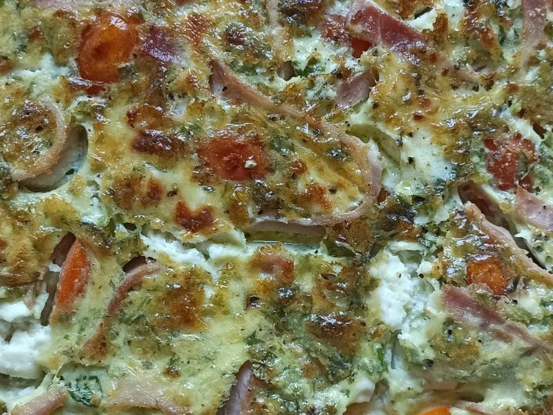 Cliquez pour zoomer ! Clafoutis tomates cerises et fromage de chèvre Thermomix par stephauxfourneaux