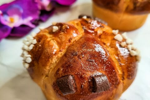 Cliquez pour zoomer ! Brioche tressée à la mie filante Thermomix par coffeeboop