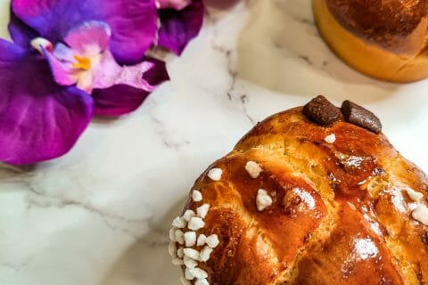 Cliquez pour zoomer ! Brioche tressée à la mie filante Thermomix par coffeeboop
