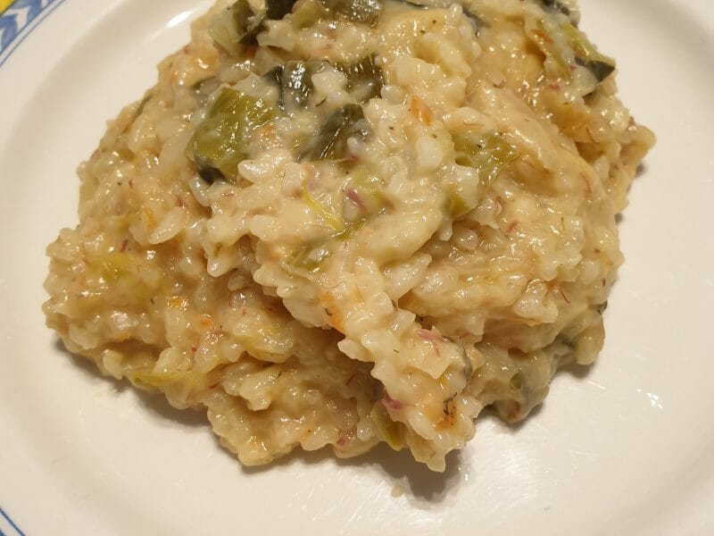 Cliquez pour zoomer ! Risotto poireaux et saumon fumé Thermomix par antho91300