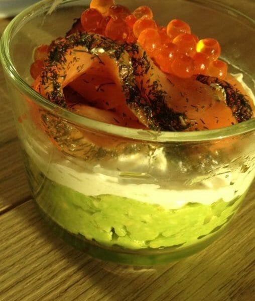 Cliquez pour zoomer ! Verrines saumon avocat Thermomix par Gwennaelle
