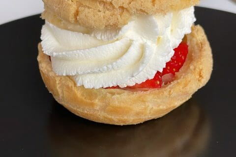 Cliquez pour zoomer ! Choux craquelin fraises chantilly Thermomix par StevenGuyDemarle