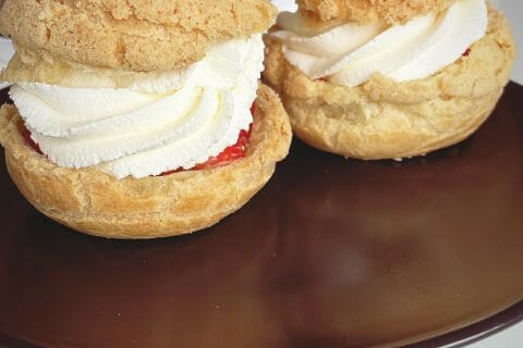 Cliquez pour zoomer ! Choux craquelin fraises chantilly Thermomix par StevenGuyDemarle