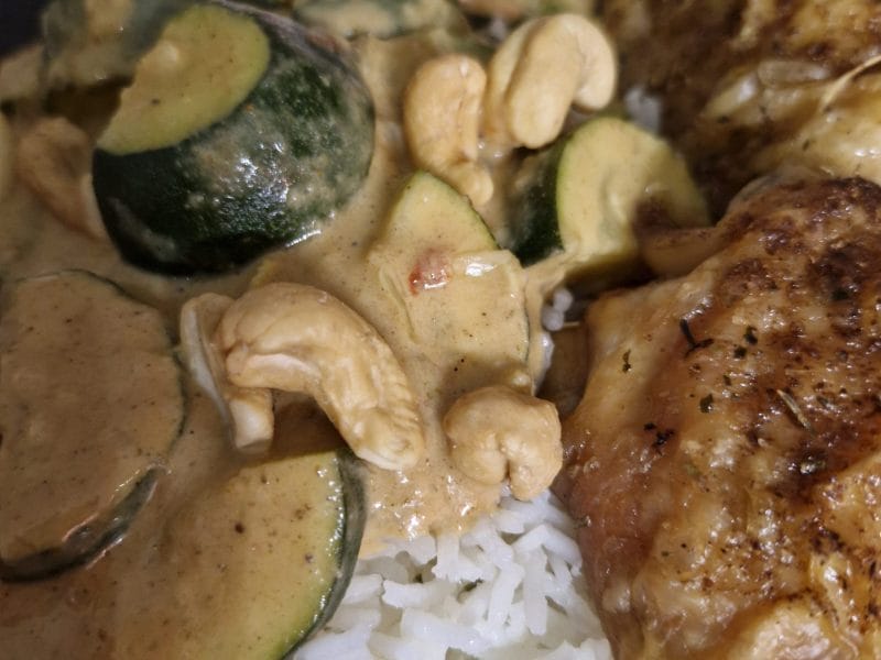Cliquez pour zoomer ! Curry de courgettes au lait de coco Thermomix par g6k06