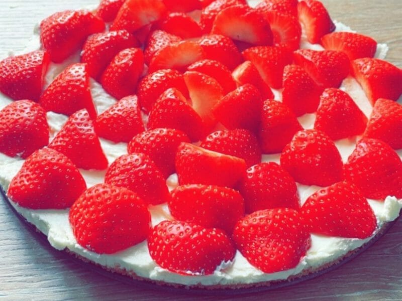 Cliquez pour zoomer ! Tarte aux fraises sans cuisson Thermomix par ameljade