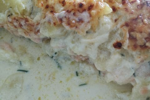 Cliquez pour zoomer ! Gratin aux deux saumons Thermomix par maeva_26