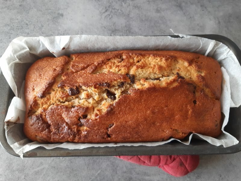 Cliquez pour zoomer ! Cake banane et pépites de chocolat Thermomix par myleneniliam