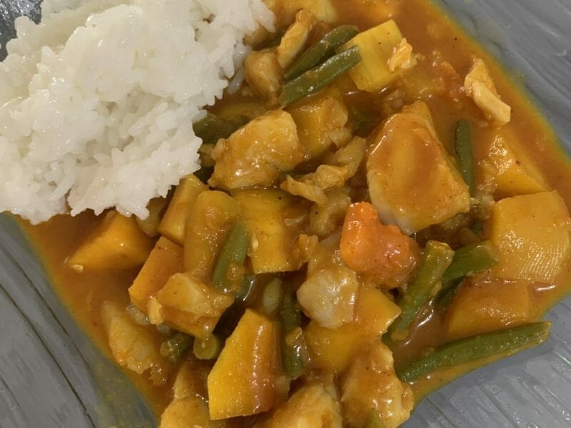 Cliquez pour zoomer ! Curry de poisson au lait de coco Thermomix par Sandymilo84