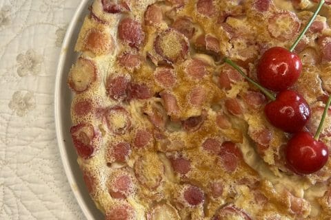 Cliquez pour zoomer ! Clafoutis aux cerises Thermomix par JustineAssiya🫶🏼
