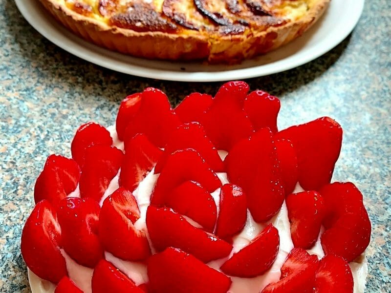 Cliquez pour zoomer ! Tarte aux fraises sans cuisson Thermomix par meryl_3