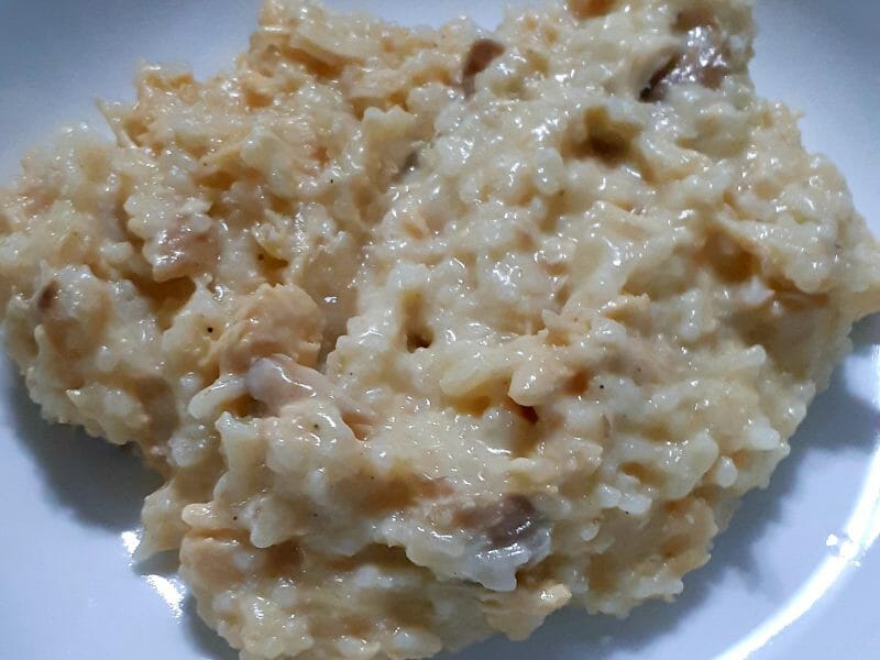 Cliquez pour zoomer ! Risotto poulet et champignons Thermomix par gailou