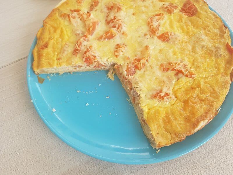 Cliquez pour zoomer ! Tarte au thon, tomate et moutarde Thermomix par char_5