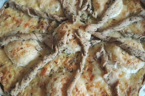 Cliquez pour zoomer ! Tarte courgette, jambon & chèvre Thermomix par lolo1684