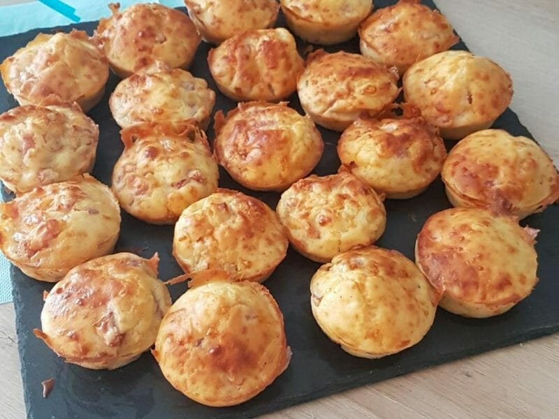 Cliquez pour zoomer ! Mini muffins au comté et aux lardons Thermomix par julie_57250