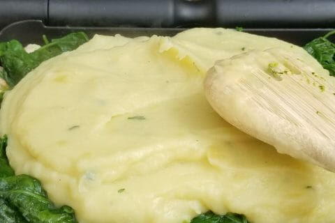 Cliquez pour zoomer ! Parmentier de saumon aux épinards Thermomix par Rawane Asma