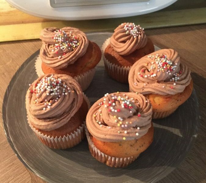 Cliquez pour zoomer ! Cupcakes au nutella Thermomix par Rawane Asma