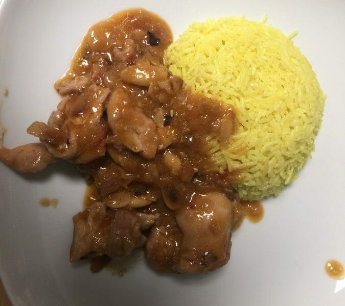 Cliquez pour zoomer ! Poulet aux amandes Thermomix par Rawane Asma