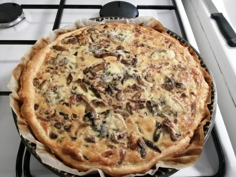 Cliquez pour zoomer ! Tarte champignons et lardons Thermomix par doudoune17