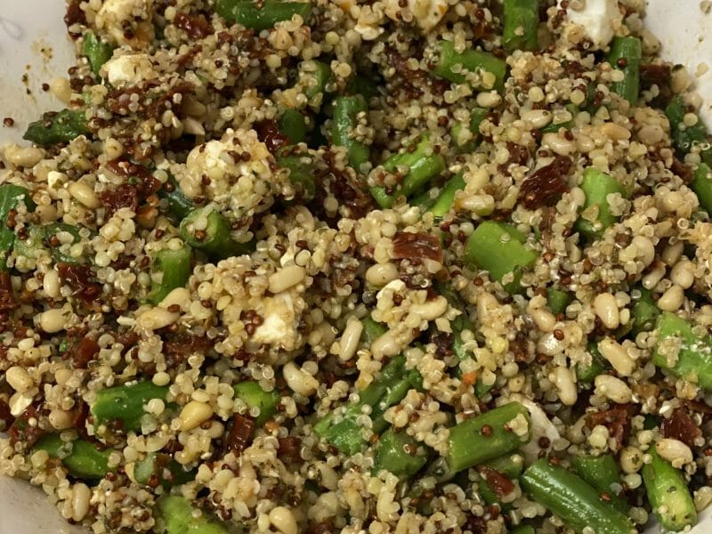 Cliquez pour zoomer ! Salade de millet aux asperges vertes Thermomix par Miloupretet
