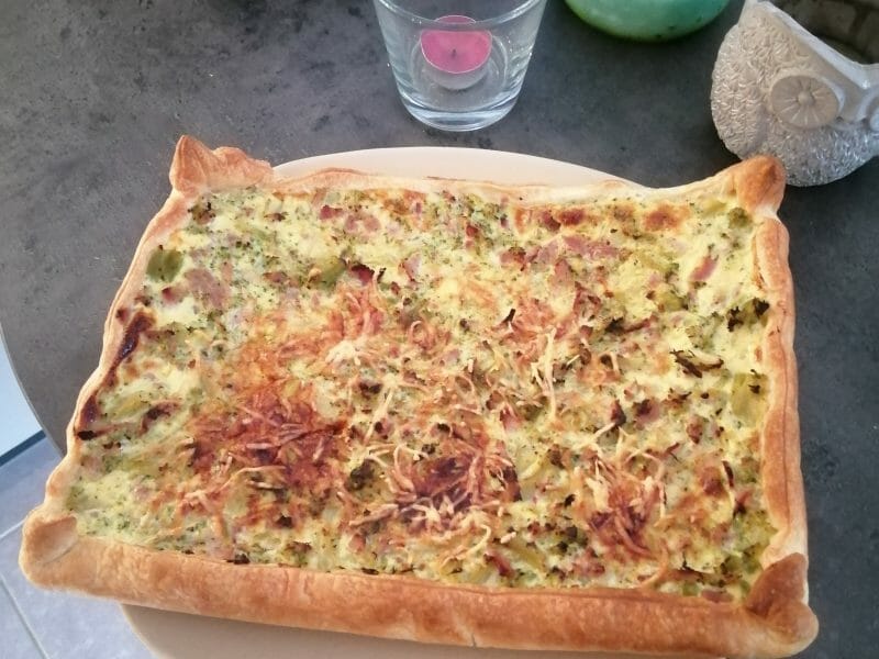 Cliquez pour zoomer ! Quiche au brocoli et jambon Thermomix par Géraldine