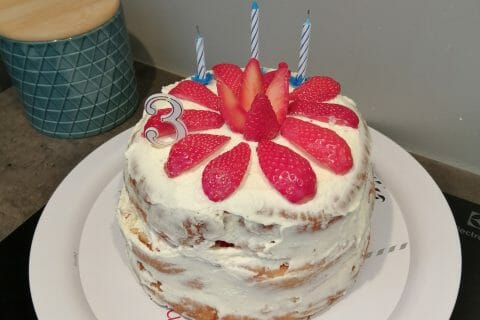 Cliquez pour zoomer ! Shortcake aux fraises Thermomix par Géraldine