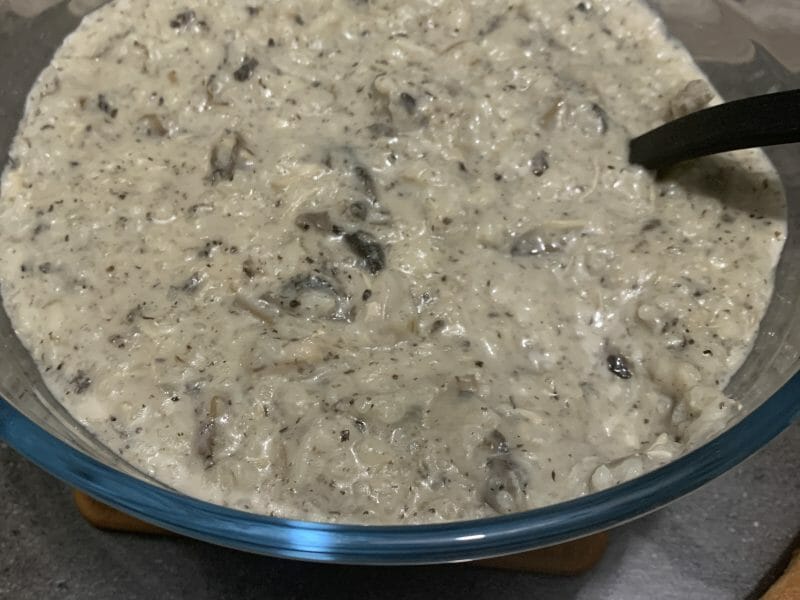 Cliquez pour zoomer ! Risotto poulet et champignons Thermomix par stephdassil86