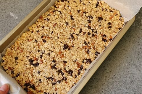 Cliquez pour zoomer ! Barres de céréales à l’avoine, noisettes, banane et chocolat Thermomix par Mamanda