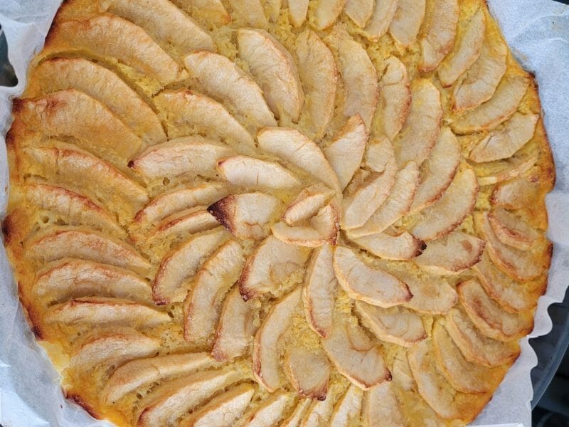 Cliquez pour zoomer ! Tarte aux pommes sans pâte Thermomix par Chtitou