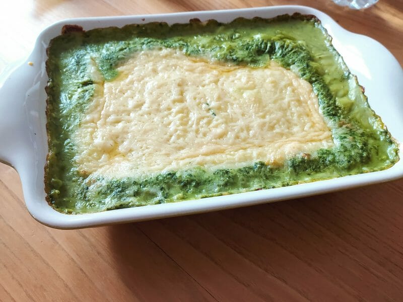 Cliquez pour zoomer ! Gratin de purée de pommes de terre aux épinards Thermomix par mii