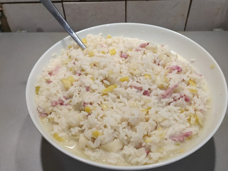 Cliquez pour zoomer ! Risotto poireaux et lardons Thermomix par mii