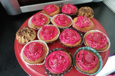 Cliquez pour zoomer ! Cupcakes à la framboise Thermomix par lowry20