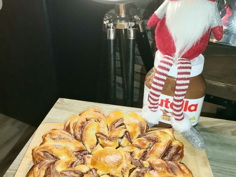 Cliquez pour zoomer ! Brioche étoilée au Nutella Thermomix par lowry20