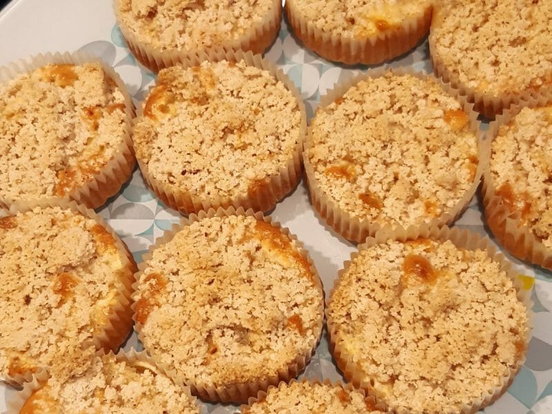 Cliquez pour zoomer ! Muffins aux pommes façon crumble Thermomix par audrey2102