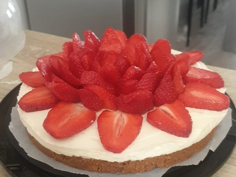 Cliquez pour zoomer ! Tarte aux fraises sans cuisson Thermomix par camdos93