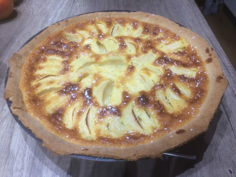 Cliquez pour zoomer ! Tarte normande aux pommes Thermomix par jujubeug