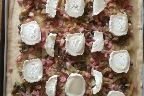 Cliquez pour zoomer ! Fougasse chèvre et lardons Thermomix par Sandy69780