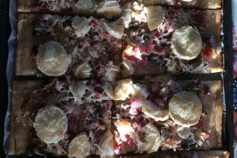 Cliquez pour zoomer ! Fougasse chèvre et lardons Thermomix par Sandy69780