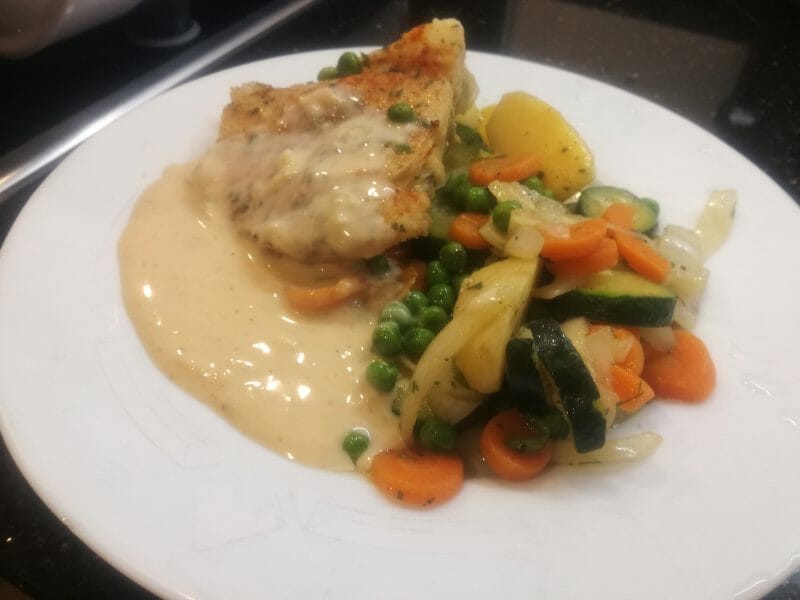 Sauce au vin blanc pour poisson au Thermomix Cookomix