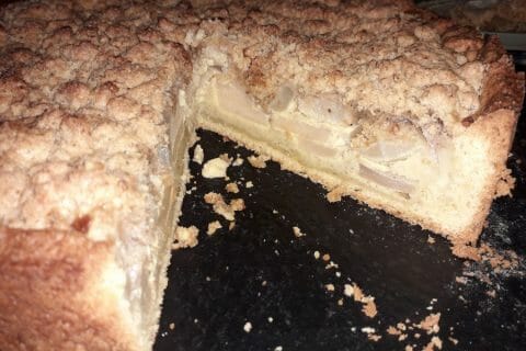 Cliquez pour zoomer ! Tarte aux pommes façon crumble au Thermomix