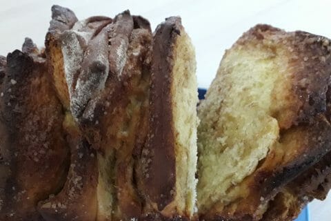 Cliquez pour zoomer ! Brioche à effeuiller à la cannelle au Thermomix